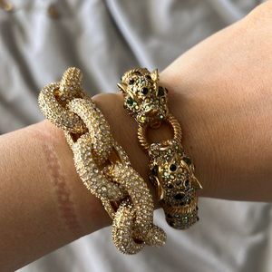 Vintage jcrew pave chunky link bracelet